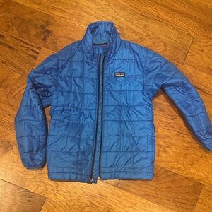 Patagonia Kids Vibrant Blue Puffer Coat